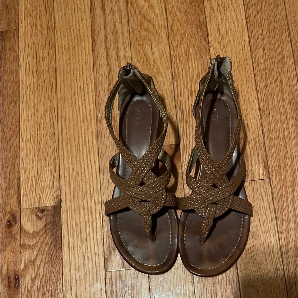 Women's Brown Sandals - Picture 2 of 5